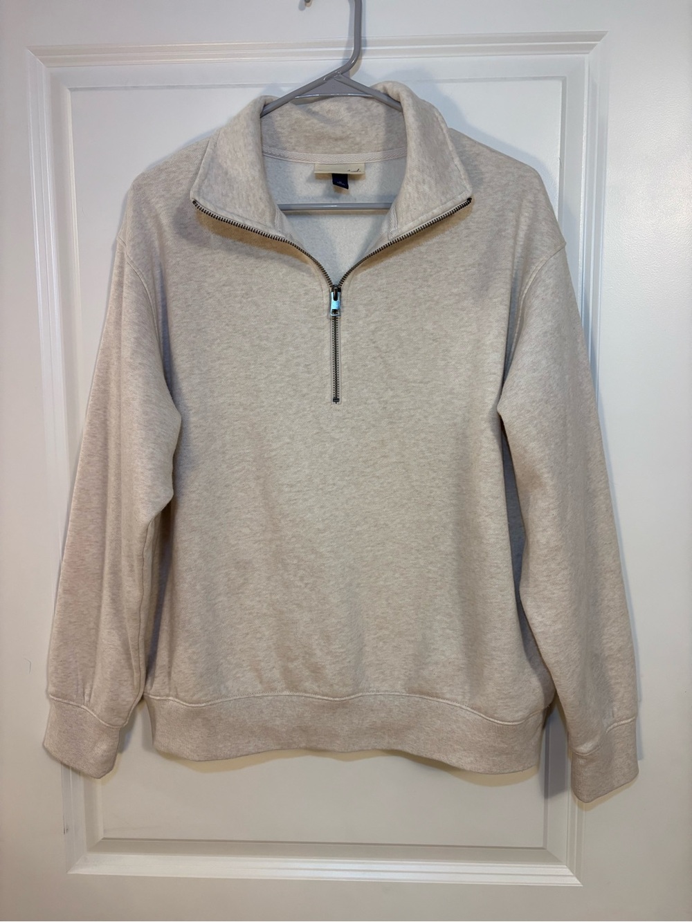 Universal Thread | Cream Heather| Quarter Zip Pullover | Casual Preppy Lounge
